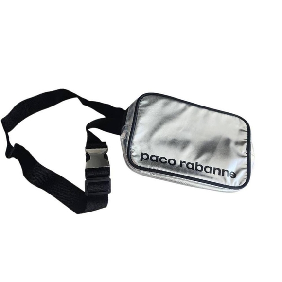 Paco Rabanne Metallic Silver Belt Bag - Picture 1 of 5